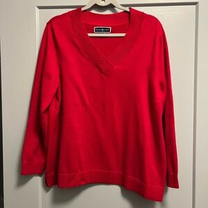Karen Scott Bold Red Knitwear